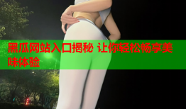 黑瓜网站入口揭秘 让你轻松畅享美味体验