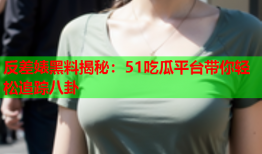 反差婊黑料揭秘：51吃瓜平台带你轻松追踪八卦