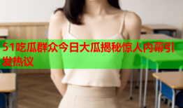 51吃瓜群众今日大瓜揭秘惊人内幕引发热议