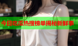 今日吃瓜热搜榜单揭秘新鲜事