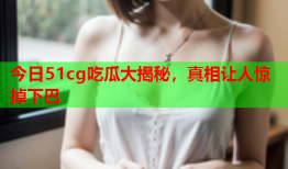 今日51cg吃瓜大揭秘，真相让人惊掉下巴