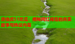 唐伯虎51吃瓜：揭秘网红背后的真实故事与热议内幕