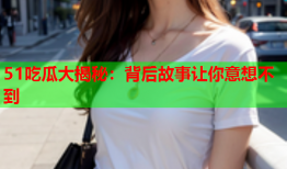 51吃瓜大揭秘：背后故事让你意想不到