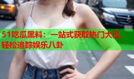 51吃瓜黑料：一站式获取热门大瓜，轻松追踪娱乐八卦