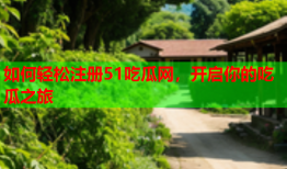 如何轻松注册51吃瓜网，开启你的吃瓜之旅