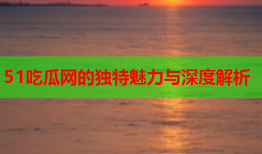 51吃瓜网的独特魅力与深度解析