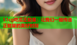 51cg吃瓜正能量：让我们一起传递正能量的美好时刻