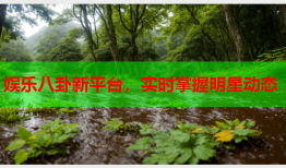 娱乐八卦新平台，实时掌握明星动态