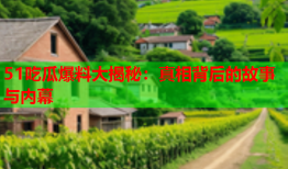 51吃瓜爆料大揭秘：真相背后的故事与内幕