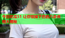 今日吃瓜51 让你惊掉下巴的八卦真相大揭秘