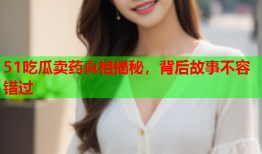 51吃瓜卖药真相揭秘，背后故事不容错过