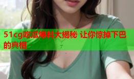 51cg吃瓜爆料大揭秘 让你惊掉下巴的真相