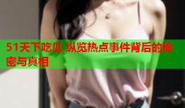 51天下吃瓜 纵览热点事件背后的秘密与真相