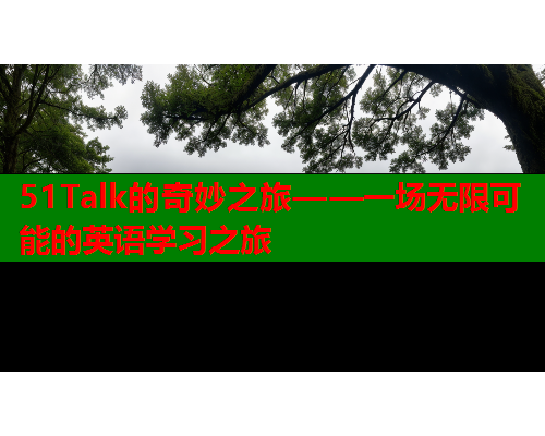 51Talk的奇妙之旅——一场无限可能的英语学习之旅