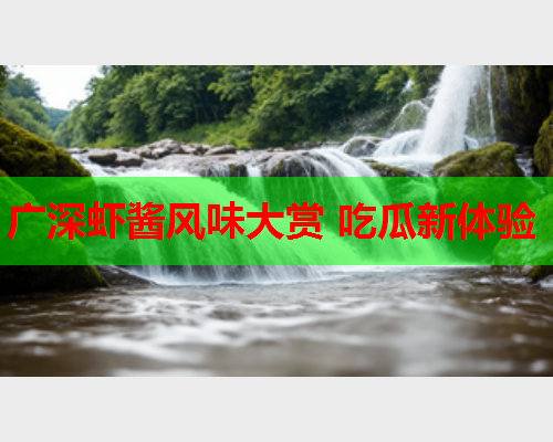 广深虾酱风味大赏 吃瓜新体验