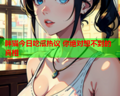 胖猫今日吃瓜热议 你绝对想不到的真相